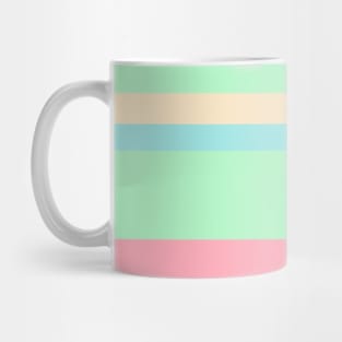 The onliest collection of Soft Pink, Blue Lagoon, Magic Mint and Pale Peach stripes. Mug